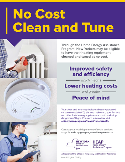 HEAP: No Cost Clean and Tune Flyer
